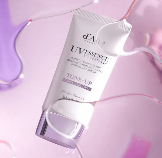 d’Alba Waterfull Purple Tone-Up Sunscreen SPF50 PA++++ | 50ml + 50ml (2 FOR 1 DEAL)