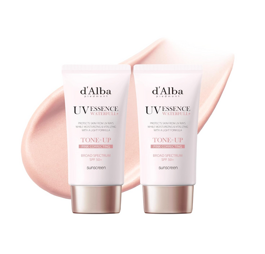 d'Alba Waterfull Pink Tone-Up Sun Cream Duo Set | 50ml + 50ml (2 FOR 1 DEAL)