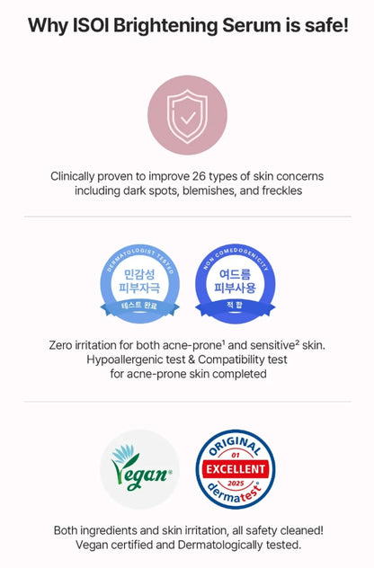 ISOI Brightening Blemish Rose Serum 20ml (+3ml)