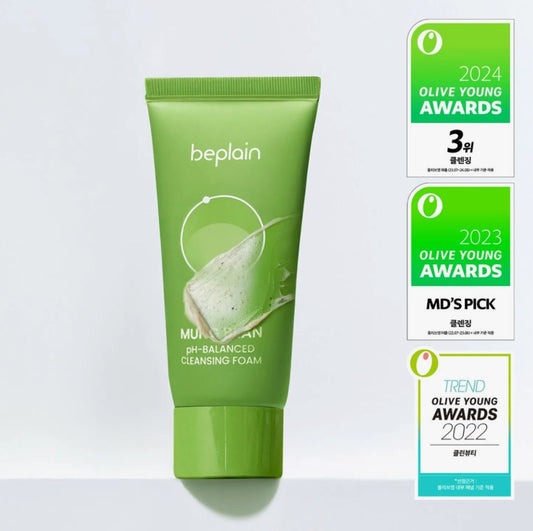 Beplain Green Bean Mildly Acidic Cleansing Foam 80ml