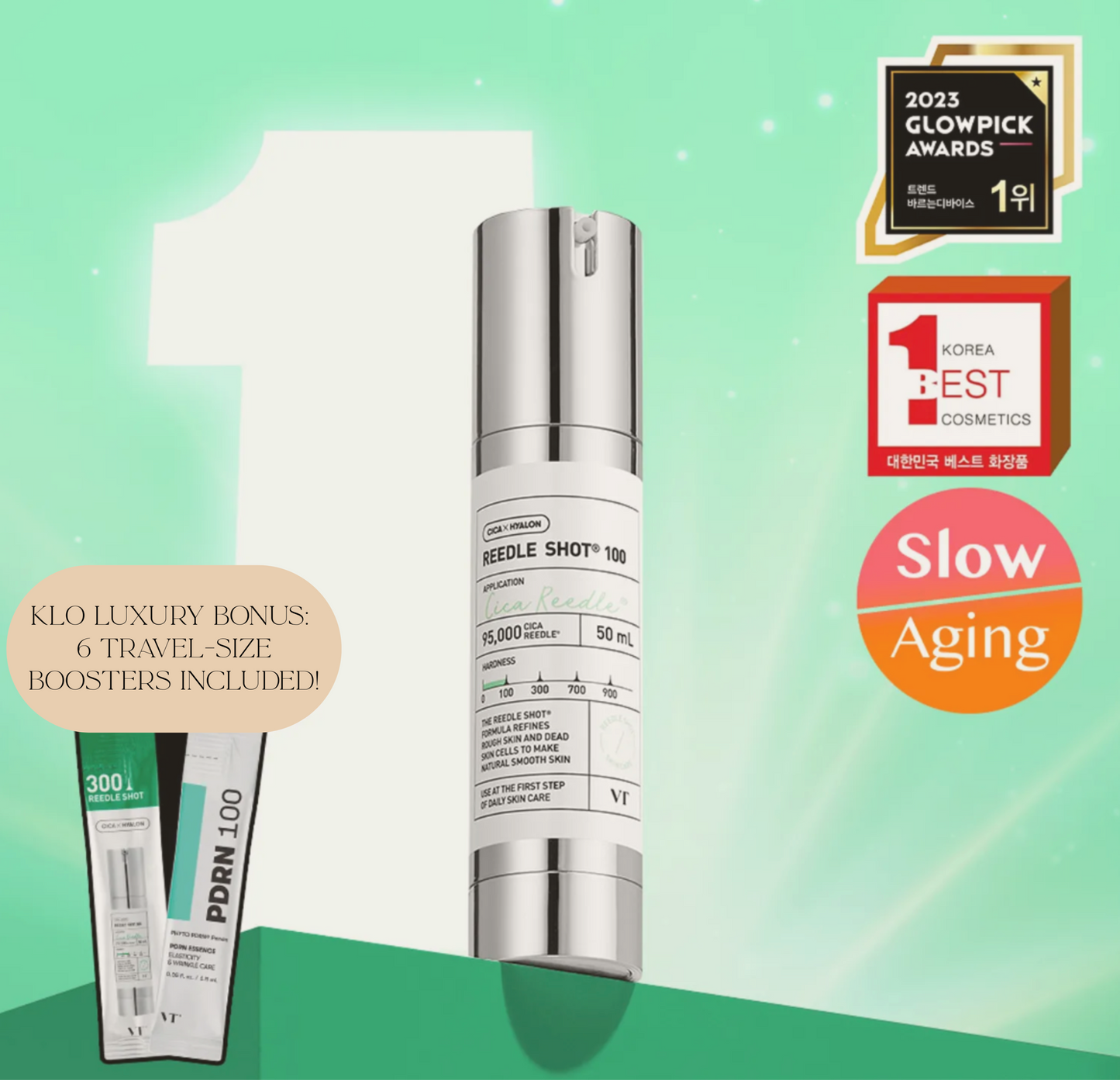 VT Reedle Shot 100 50mL (+ 3x FREE Reedle Shot 300 1mL & 3x FREE PDRN Essence 1.5mL)