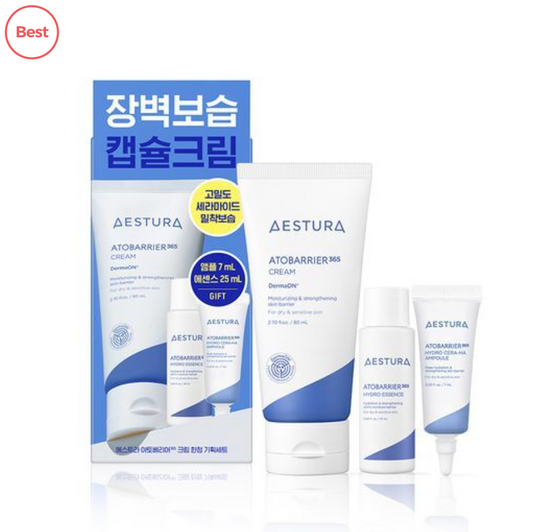Aestura Atobarrier 365 Cream 80ml (+ 1x FREE Hydro Essence 25ml + 1x Cera-Hyal Ampoule 7ml)